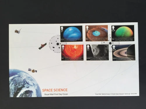 GB 2012 SPACE SCIENCE SET FIRST DAY COVER STAR, GAERWEN PMK