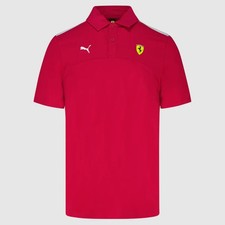 Scuderia Ferrari F1 Men's Polo Shirt Dark Red