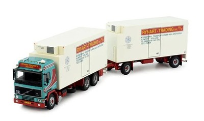 TEKNO, VOLVO F12 Globetrotter 6x4 Kühl-LKW mit 1+1-achsigem RYNART Kühlauflie...
