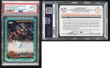 2024 Chrome Update Aqua Wave Refractor /199 Patrick Bailey PSA 10 GEM MT Auto