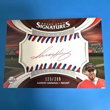 Major Pr Essional Baseball Card Aaron Harang Ball Autographed