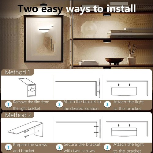 Chiclify Picture Lights Topveden for Pictures on Wall No Drill Magnetic Decor - Picture 5 of 64