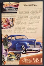 1939 Nash Automobile &ldquo;Some Sweet Day&rdquo; 4 Door Sedan Color Advertisement-Original