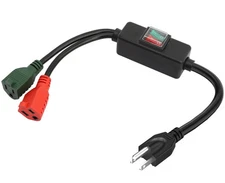 3-Prong Outdoor Waterproof Extension Switch Cord, Inline On/Off Switch Extens...