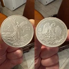 Vintage Dos Onzas Plata Pura 2oz 999 Silver Prooflike Mexico Round