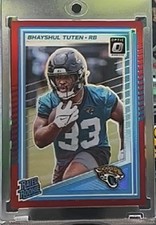 2025 Donruss Optic - Rated Rookie Bhayshul Tuten #272 Red Prizm /149 - Jaguars