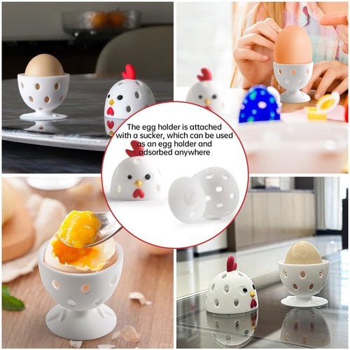 Egg Brush Cleaner 2PCS Silicone Egg Cleaner Scrubber for Fresh Eggs Blue - Picture 3 of 6
