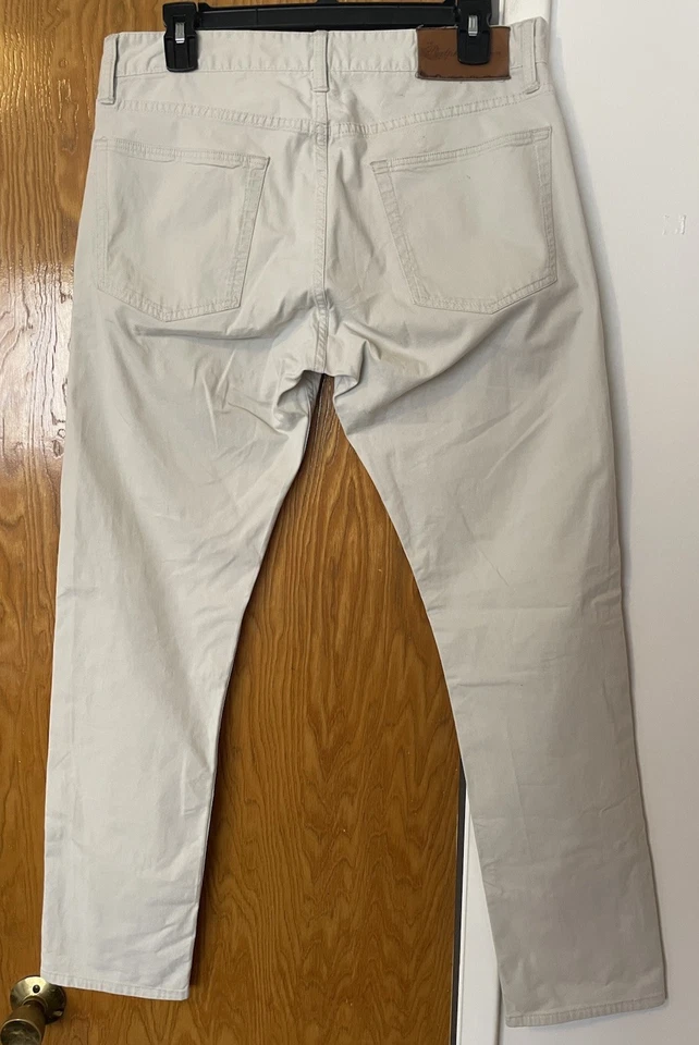 Pantalones Ralph Lauren Etiqueta Púrpura Para Hombre Calce Ajustado Blanco 31 x 30 Algodón Foto 2 de 4
