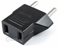 US USA to EU EUROPE Euro Travel Power Outlet AC Plug Adaptor for power cable