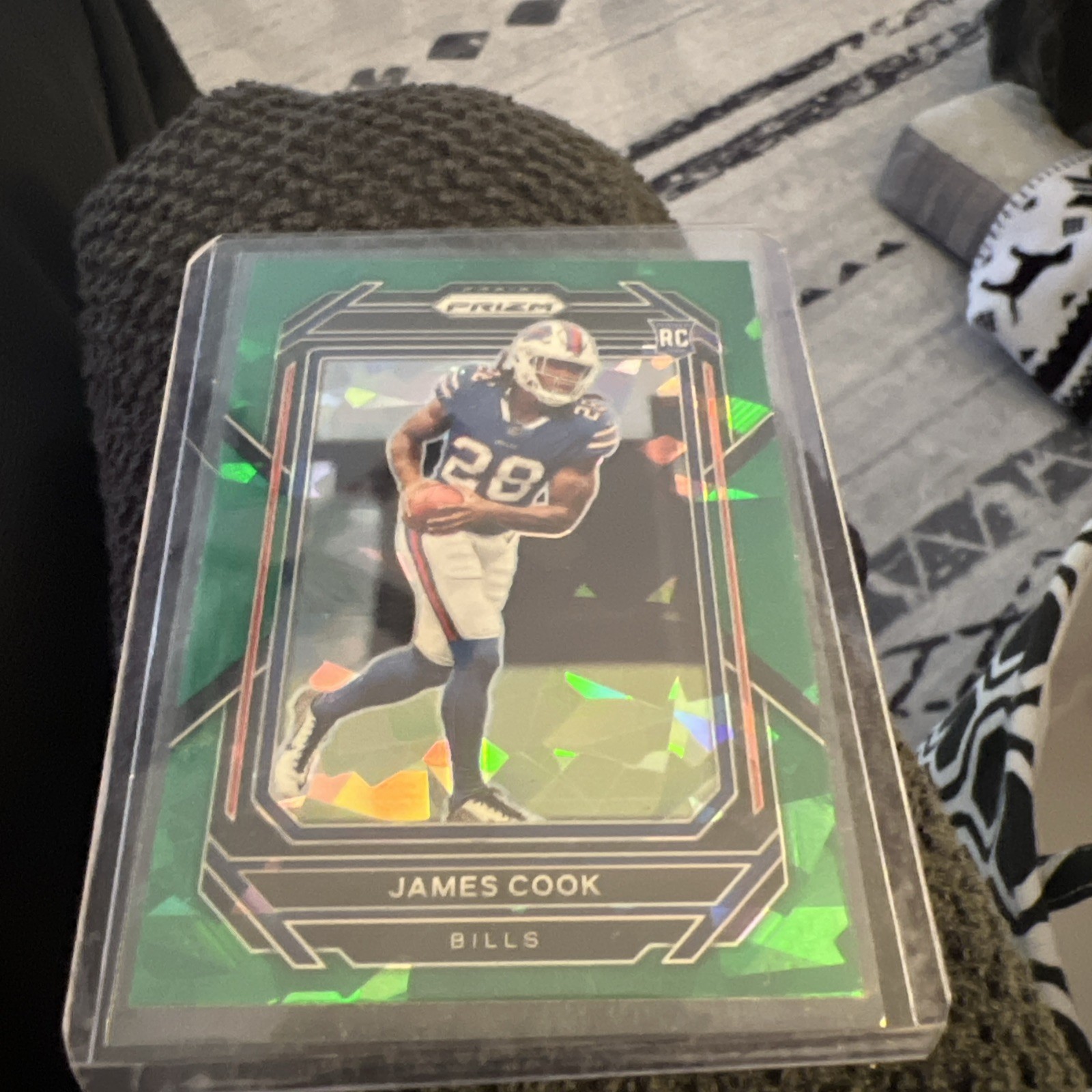 2022 Panini Prizm Rookies Green Ice Prizm James Cook #319 Rookie RC