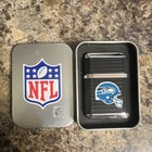 Seattle Seahawks NFL Black Lighter in Tin - Blue Helmet Logo, Silver Accents — photo 1