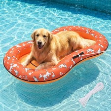 Dog Pool Float, 59 34in Inflatable Pool Float for Dogs Up to 80lbs