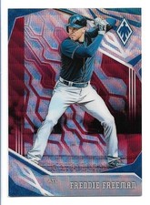 Freddie Freeman 2019 Panini Phoenix Ruby Wave Prizm #24 #072/199