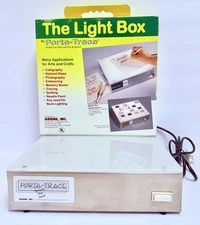 Gagne Porta-Trace Model 1012 Light Box Stainless Steel 11 x 18" Window USA Made