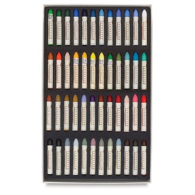 Sennelier Cardboard Oil Pastel Set, 48 Count (Pack of 1), Office Product