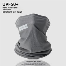 Ice Silk Cycling Face Mask, Full Face UV Sun Shield Neck Gaiter for Men