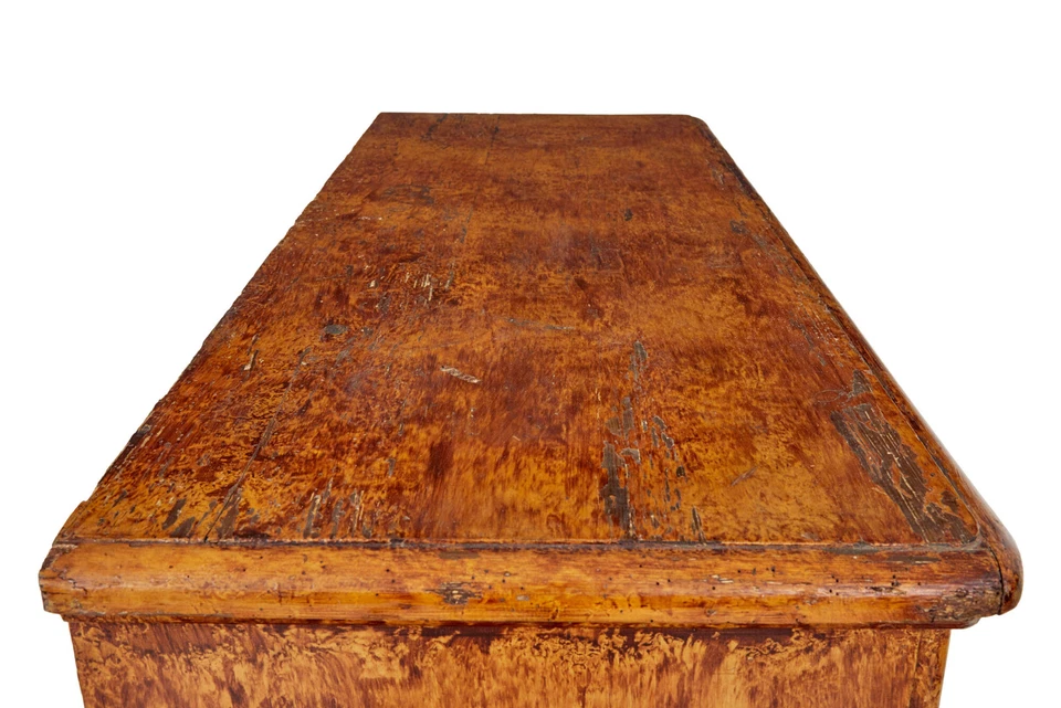 ARMARIO TRADICIONAL SUECO DE PINO PINTADO SIGLO XIX Foto 2 de 4