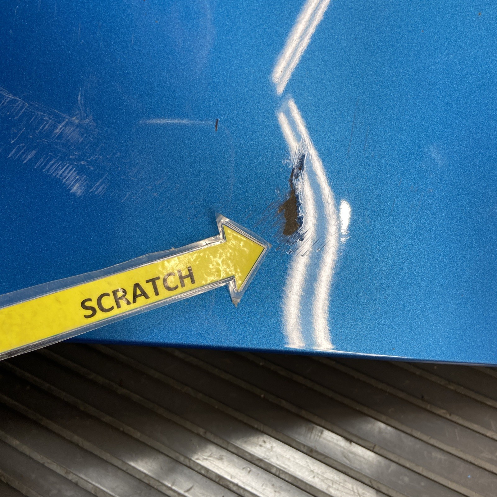 2014-2020 BMW i8 I12 Rear Bumper Finish Panel Cover W/ Camera Blue C01 OEM *NOTE