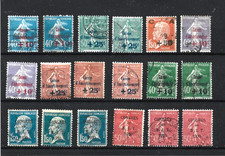 lot timbres France  oblitérés  " Caisse Amortissement + Congrès B.I.T. "