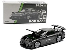 Pop Race 1:64 Mazda RX7 RE Amemiya (Gun Metal Grey) with Carbon Top PR640255
