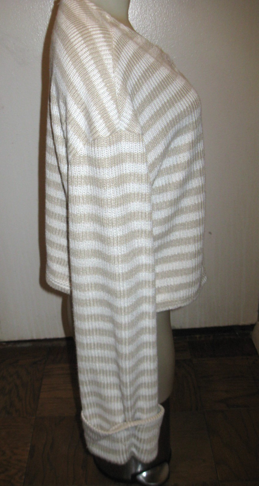 MISGUIDED STRIPED ROUND COLLAR BUTTON DOWN CARDIG… - image 2