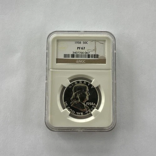 1958 Franklin Proof Half Dollar NGC PF67