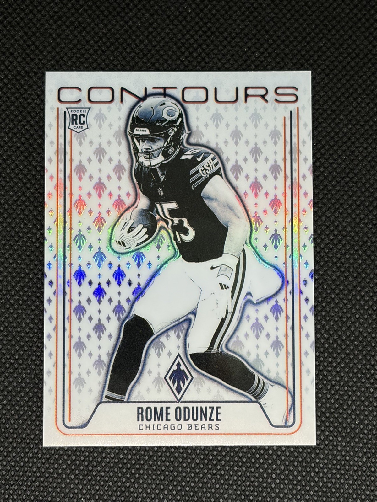 2024 Panini Phoenix Football - Rome Odunze CONTOURS PURPLE #CON-ROE (RC)