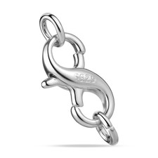 Clasp, Lobster Claw Clasps 925 Sterling Silver Double Opening