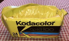 Vintage Kodak Kodacolor Film Insulated Vinyl Cooler Gold 100 24exp