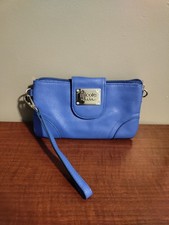 Nicole Pequeño Azul Muñequera Asa Superior Bolso sin asas Monedero Cartera 9x5 pulgadas