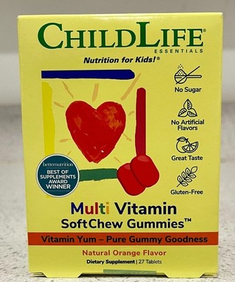 CHILDLIFE ESSENTIALS Kids Multivitamin SoftChew Gummies - Kids Vitamins Multi...