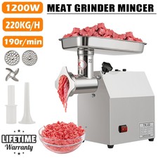 220KG/H Commercial Electric Meat Grinder Mincer Sausage Maker Filler Machine