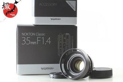 【 Unused w/ Hood Box 】 Voigtlander Nokton 35mm f/1.4 II MC VM Leica M Lens Japan