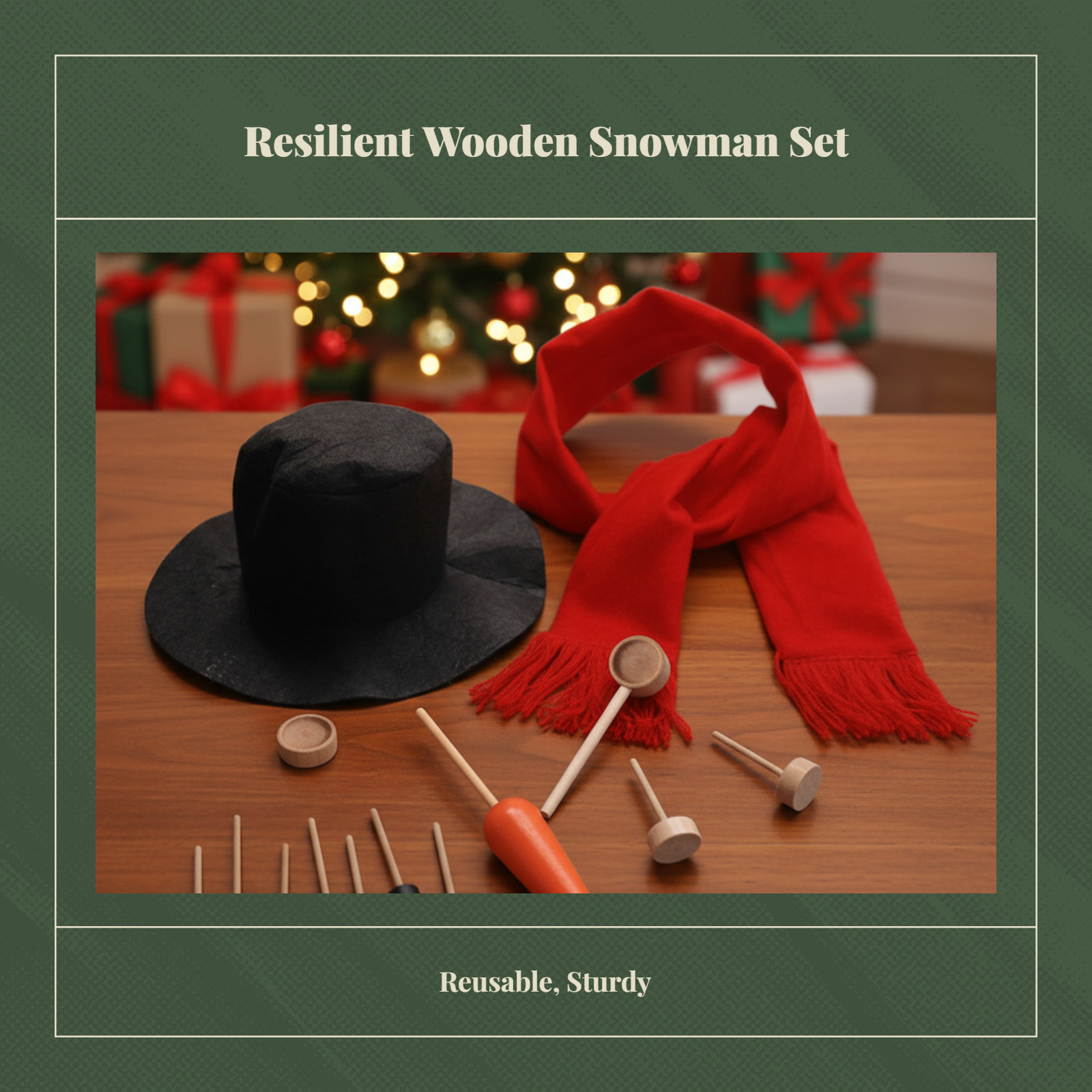 Snowman Dress-up Kit Creative Play Winter Activity Set Bright Colors