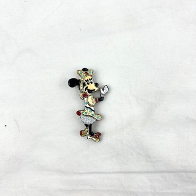 Vintage Zuni Inlay Minnie Mouse Pendant Pin - Andrea Lonjose Vintage Zuni Inlay Minnie Mouse Pendant Pin - Andrea Lonjose