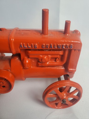 Vintage Allis Chalmers Traktor + Fahrer Gusseisen Spielzeug! - Bild 11 von 24