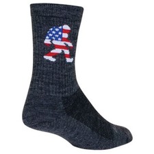 SockGuy Unisex BigfootUSA 6  Novelty Wool Socks L/XL Adventure