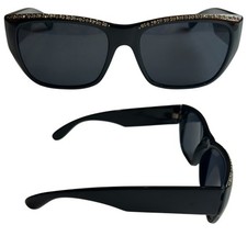 Vintage Black Frames With rhinestones sunglasses Women s