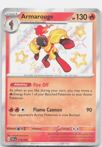 Armarouge 115/091 Shiny Rare Paldean Fates