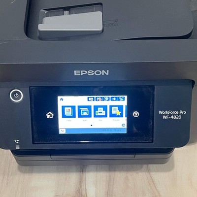 Epson WorkForce Pro WF-4820 Printer Black Used Condition