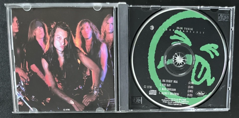 SLIK TOXIK SMOOTH & DEADLY CD 1991 ORIGINAL C2 15781 NEAR MINT - Image 2 of 3