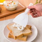 4 Stück Butterstreuer Kuchen Kratzteller Gebäck Schaber Cutter Creme Spatel