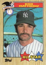 1987 Topps - All-Star Don Mattingly  Yankees.   #606