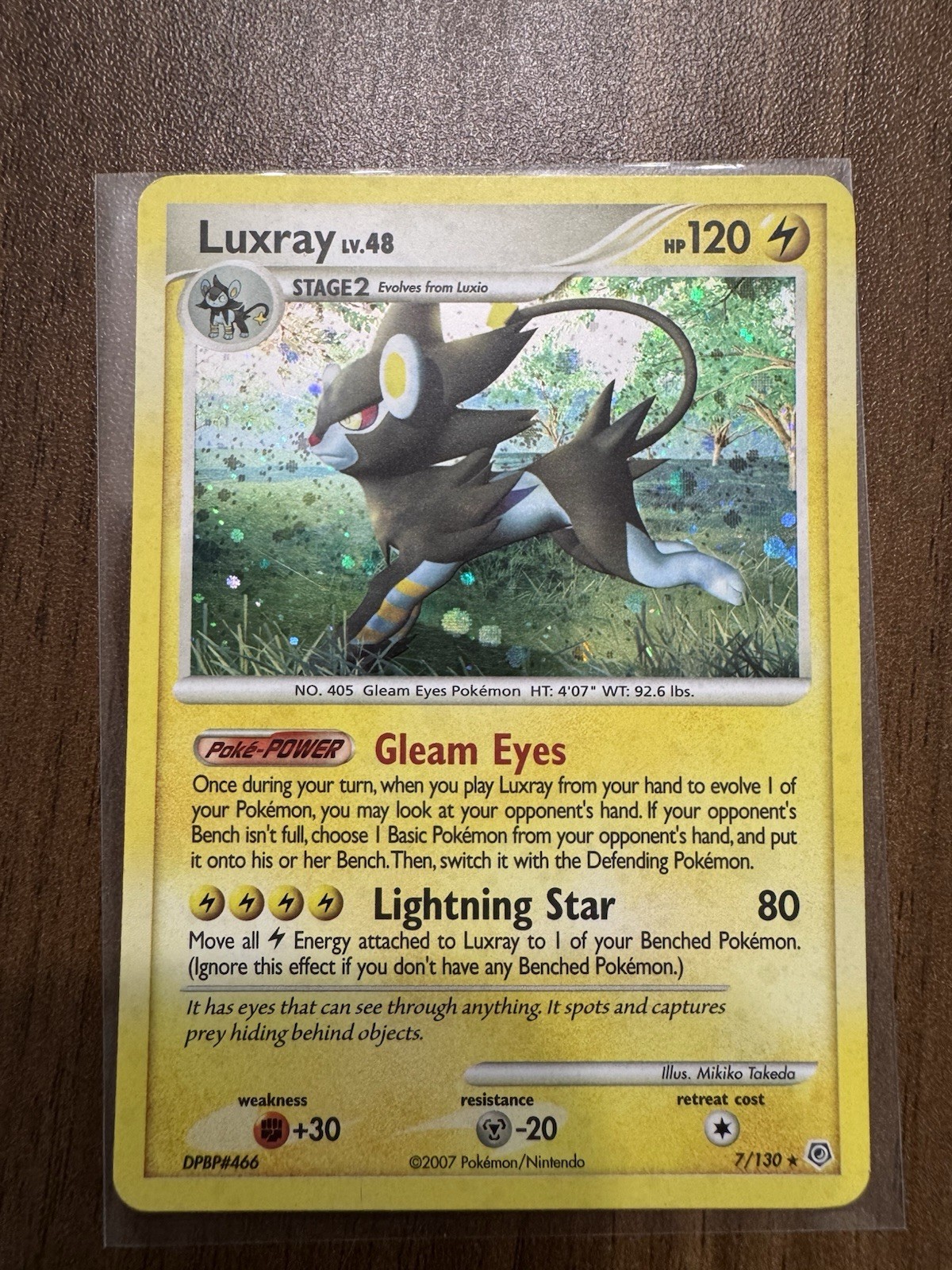 Luxray 7/130 Diamond and Pearl Holo (Good MP)