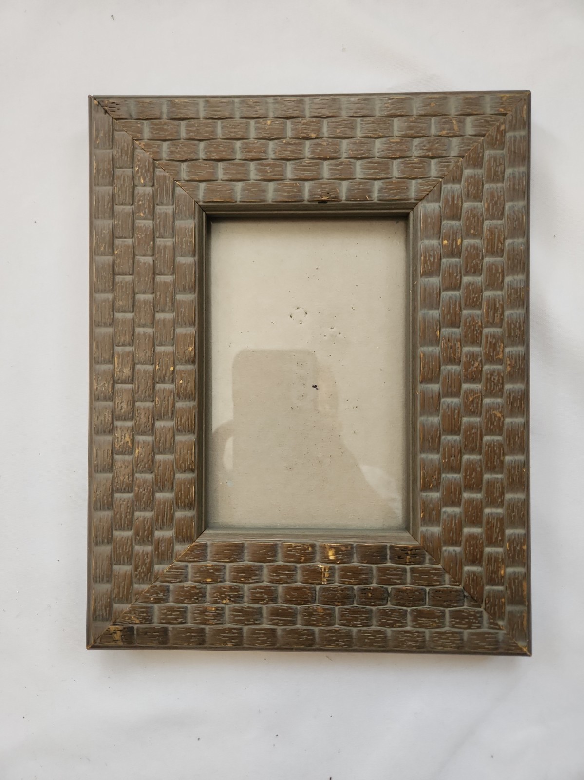 Brown Woven Basket Weave Design Photo Picture Frame. 4x6 | eBay