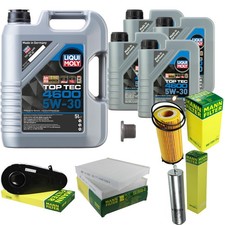 MANN Inspektionspaket 9 L LIQUI MOLY Top Tec 4600 5W-30 für BMW 7er 730d 740d