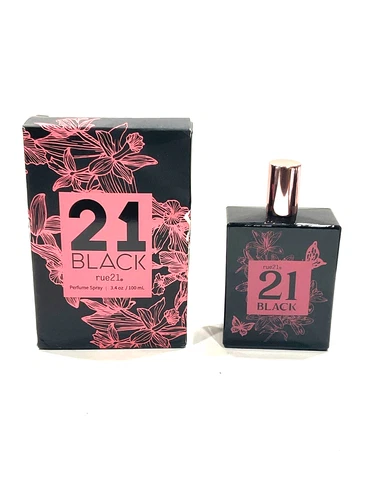 Rue21 Black Perfume Spray Women's 3.4 fl oz/ 100 ml New Free Shipping damage box