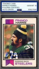 Franco Harris Cards, Rookie Card and Autographed Memorabilia Guide 10