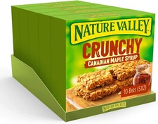 Nature Valley Crunchy Canadian Maple Syrup Cereal Bars 5X 42g (Pack of 5, Total