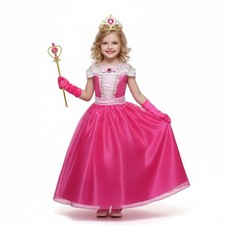 Kids Sleeping Beauty Costume Girls Aurora Princess Fancy Dress Up & Accessories